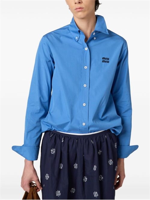 Camicia con logo MIU MIU | MK194810RGF0237